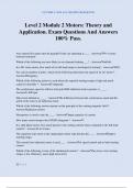 Level 2 Module 2 Motors&colon; Theory and Application&period; Exam Questions And Answers 100&percnt; Pass&period;