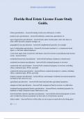 Florida Real Estate License Exam Study Guide&period;