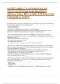 LATEST 2025&vert; UTA 5220 MODULE 1-5 STUDY QUESTIONS AND ANSWERS&vert; ACTUAL DEAL WITH COMPLETE SOLUTION &vert; GENUINE A&comma; GUIDE&period;