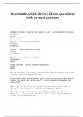 Heartcode ACLS Online Class questions with correct answers