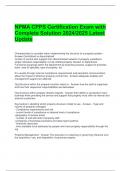  NPMA CPPS Certification Exam with Complete Solution 2024&sol;2025 Latest Update 