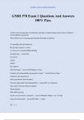 GNRS 578 Exam 1 Questions And Answers 100&percnt; Pass&period;
