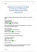 HOSA HEALTH INFORMATICS EXAM QS & AS&vert; GRADE A&vert; 100&percnt; CORRECT &lpar;VERIFIED ANSWERS&rpar; &lpar;NEW 2025&sol; 2026 UPDATE&rpar;