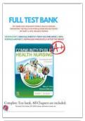 Test Bank For Community&sol;Public Health Nursing&colon; Promoting the Health of Populations 8th Edition by Nies &vert; 9780323795319 &vert; &vert; Chapter 1-34 &vert; All Chapters with Answers and Rationals