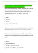 California Law - Physical Therapy Exam Questions and Answers 2024&sol;2025 Graded A&plus;&period;