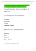 Stott Pilates Anatomy Exam Prep Questions and Answers Latest Update &vert; Verified Answers&period;