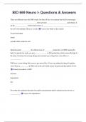 BIO 669 Neuro I- Questions & Answers 