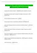 NEET Biology 2025 Latest Exam Questions Solved 100&percnt; Correct&vert; Verified Solutions