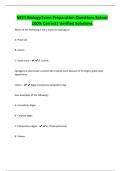 NEET Biology Exam Preparation Questions Solved 100&percnt; Correct&vert; Verified Solutions