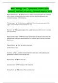 NEET Biology Test&vert; Questions Solved 100&percnt; Correct&vert; Verified Solutions - Newest Update 2025