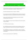 PARCA CPAS Clinical revision questions & ANSWERS 100&percnt; RATED CORRECT &vert; Newest 2025