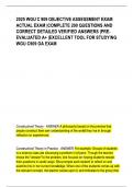 2025 WGU C 909 OBJECTIVE ASSESSMENT EXAM ACTUAL EXAM &vert;COMPLETE 200 QUESTIONS AND CORRECT DETAILED VERIFIED ANSWERS &vert;PRE- EVALUATED A&plus; &vert;EXCELLENT TOOL FOR STUDYING WGU C909 OA EXAM