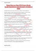 Rope Rescue Ops IFSI Exam Study Guide Questions and Answers Graded A 2025