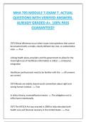 MHA 705 MODULE 7-EXAM 7&period; ACTUAL  QUESTIONS WITH VERIFIED ANSWERS&period;  ALREADY GRADED A&plus;&period; 100&percnt; PASS  GUARANTEED&excl;