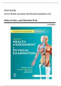 Test Bank - Jarvis's Health Assessment and Physical Examination&comma; 3rd ANZ Edition &lpar;Forbes&comma; 2021&rpar;&comma; Chapter 1-29 &vert; All Chapters