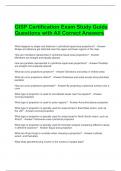 GISP Certification Exam Study Guide Questions with All Correct Answers 