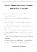 Auto ch&period; 5 Exam Questions and Answers  100&percnt; Solved &vert; Graded A&plus;