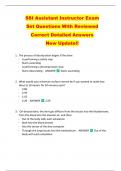 SSI Assistant Instructor Exam   Set Questions With Reviewed  Correct Detailed Answers  New Update&excl;&excl; 