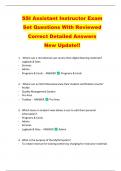 SSI Assistant Instructor Exam   Set Questions With Reviewed  Correct Detailed Answers  New Update&excl;&excl; 