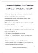 Carpentry 2 Module 5 Exam Questions  and Answers 100&percnt; Solved &vert; Rated A&plus;