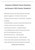 Carpentry 2 Module 6 Exam Questions  and Answers 100&percnt; Solved &vert; Graded A&plus;