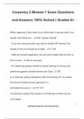 Carpentry 2 Module 7 Exam Questions  and Answers 100&percnt; Solved &vert; Graded A&plus;