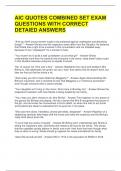 AIC QUOTES COMBINED SET EXAM QUESTIONS WITH CORRECT DETAIED ANSWERS 