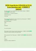 MPJE Exam Review UPDATED ACTUAL  Exam Questions and CORRECT  Answers