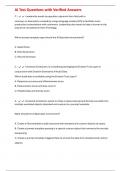 AI Test Questions with Verified Answers
