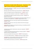 AP Esthetics Study Guide Minnesota &vert; Questions with  100&percnt; Correct Answers &vert; Verified &vert; Latest Update