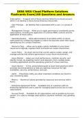 D084 WGU Cloud Platform Solutions Flashcards Exam&vert;100 Questions and Answers