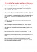 NIC Esthetics Practice Test Questions and Answers