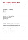 NSG 3133 Physical Assessment Exam 1