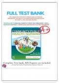 Test Bank For Community&sol;Public Health Nursing&colon; Promoting the Health of Populations 8th Edition by Nies &vert; 9780323795319 &vert; &vert; Chapter 1-34 &vert; All Chapters with Answers and Rationals