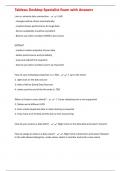 Tableau Desktop Specialist Exam with Answers