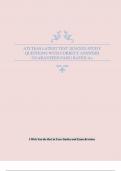 ATI TEAS LATEST TEST 2024&sol;2025 STUDY QUESTIONS WITH CORRECT ANSWERS GUARANTEED PASS &vert; RATED A&plus;