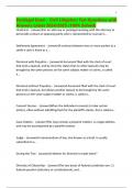 Paralegal Exam - Civil Litigation Test Questions with Answers Latest 2024&sol;2025 &lpar;100&percnt; Solved&rpar;