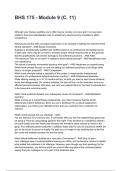 BHS 175 - Module 9 &lpar;C&period; 11&rpar; QUESTIONS WITH DETAILED VERIFIED ANSWERS 2025&sol;2026  &lpar;100&percnt; CORRECT ANSWERS&rpar; &sol;ALREADY GRADED A&plus;