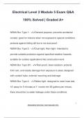 Electrical Level 2 Module 5 Exam Q&A  100&percnt; Solved &vert; Graded A&plus;