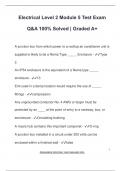 Electrical Level 2 Module 5 Test Exam  Q&A 100&percnt; Solved &vert; Graded A&plus;