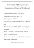 Electrical Level 2 Module 7 Exam  Questions and Answers 100&percnt; Solved