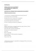 Operations Management&comma; An Integrated Approach&comma; 8th Edition&comma; Reid&comma; Sanders - Test Bank - All Chapters Covered