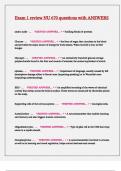Exam 1 review NU 670 questions with ANSWERS