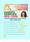 Neiep 535 Freight Elevator Doors and Gates Exam/ 49 Q&A, 2025. 