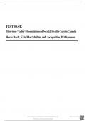 Test Bank - Morrison-Valfre&rsquo;s Foundations of Mental Health Care in Canada&comma; 1st Edition &lpar;Boris Bard-2022&rpar;perfect and latest solution