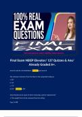 Final Exam NEIEP Elevator&sol; 137 Quizzes & Ans&sol; Already Graded A&plus;&period; 