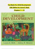 Test Bank For Child Development  10th Edition by Laura E&period; Berk  Chapters 1 - 15