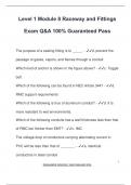 Level 1 Module 8 Raceway and Fittings Exam Q&A 100&percnt; Guaranteed Pass