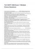 TJC GOVT 2305 Exam 1 Multiple Choice QUESTIONS WITH DETAILED VERIFIED ANSWERS 2025&sol;2026  &lpar;100&percnt; CORRECT ANSWERS&rpar; &sol;ALREADY GRADED A&plus;