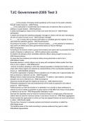 TJC Government-2305 Test 3 QUESTIONS WITH DETAILED VERIFIED ANSWERS 2025&sol;2026  &lpar;100&percnt; CORRECT ANSWERS&rpar; &sol;ALREADY GRADED A&plus;